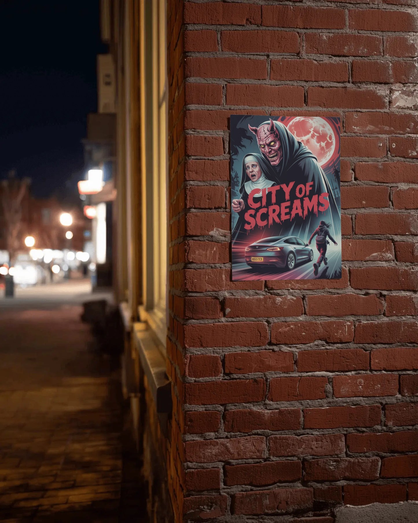 CITY OF SCREAMS OFFICIAL SIGNED POSTER
